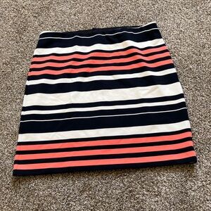 Ann Taylor LOFT Striped Mini Skirt Sz 12